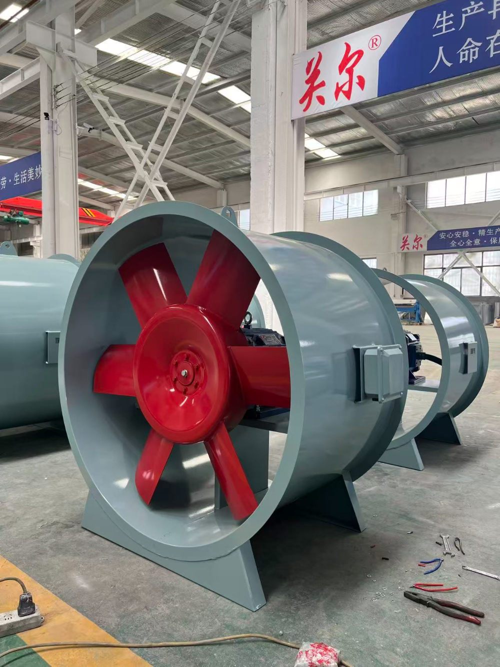 HTFC单速离心式消防排烟风机结构示意图
