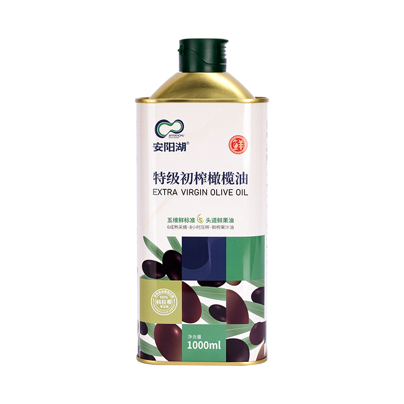 安阳湖特级初榨橄榄油科拉蒂单品种高多酚橄榄油马口铁罐装 1000ml.jpg