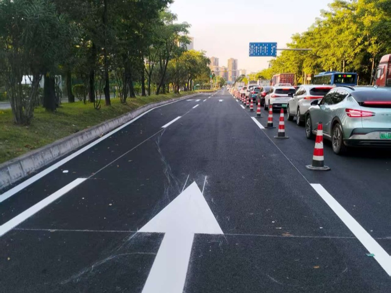 道路划线施工