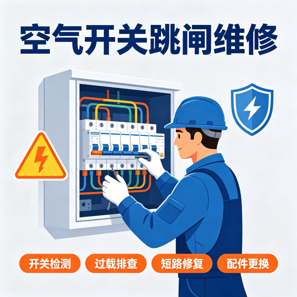 财落站空气开关跳闸维修 - 一站式服务