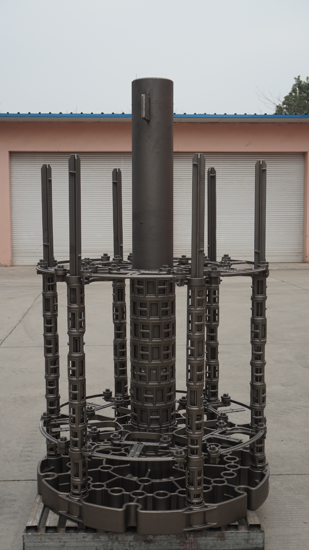 热处理工装–井式炉工装 Ø1800x250mm, 材质HR8, 承重3T, 使用温度930度, 830度水冷,水温40℃ .JPG