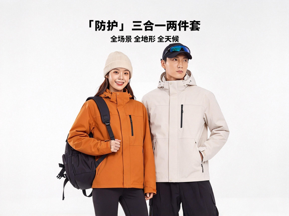 户外三合一冲锋衣定制logo男女款秋冬季防风防水可拆卸团体工作服.jpg