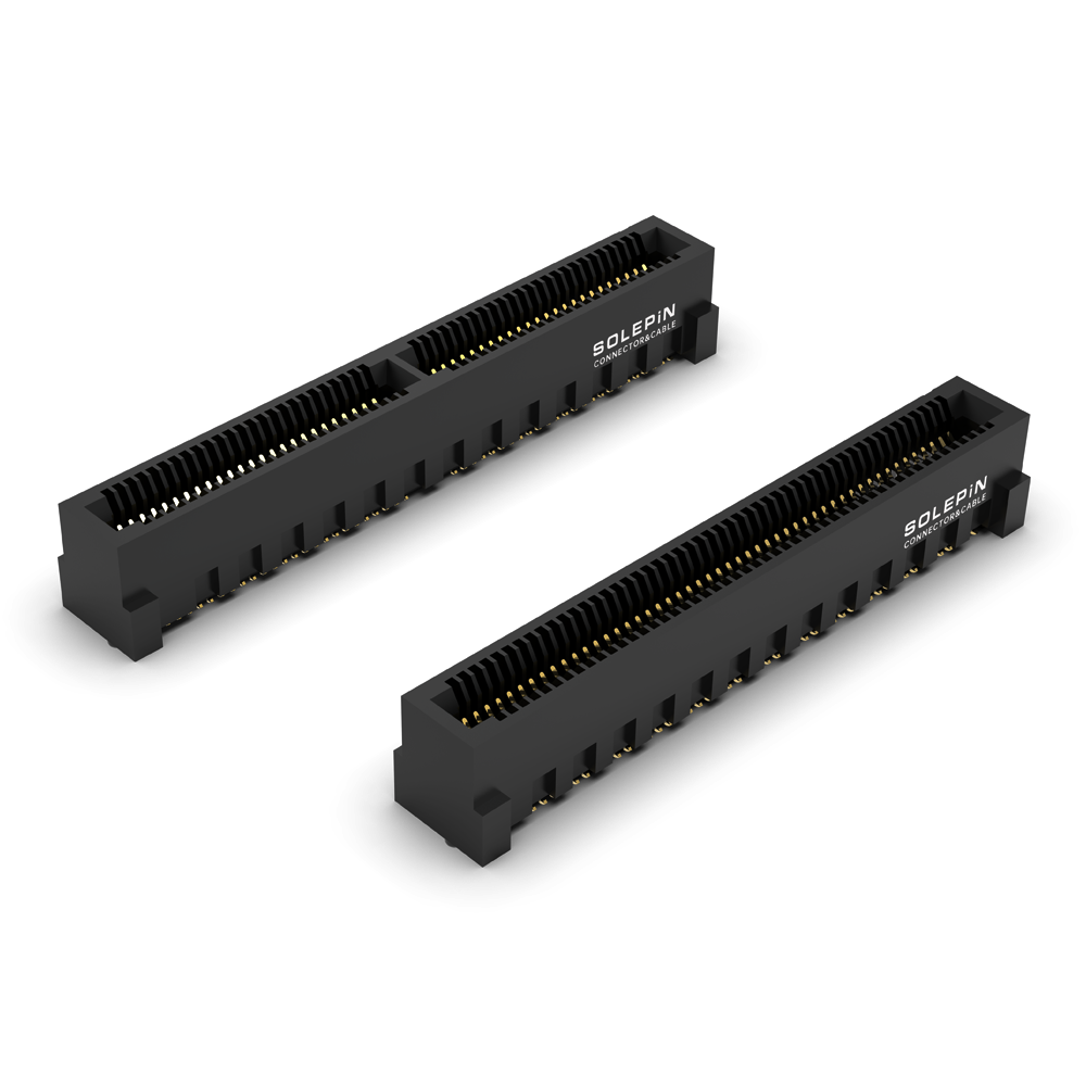 0.8mm Pitch 高速金手指插槽 56Gbps PAM4 10~200PIN 兼容samtec HSEC8 HTEC8.png