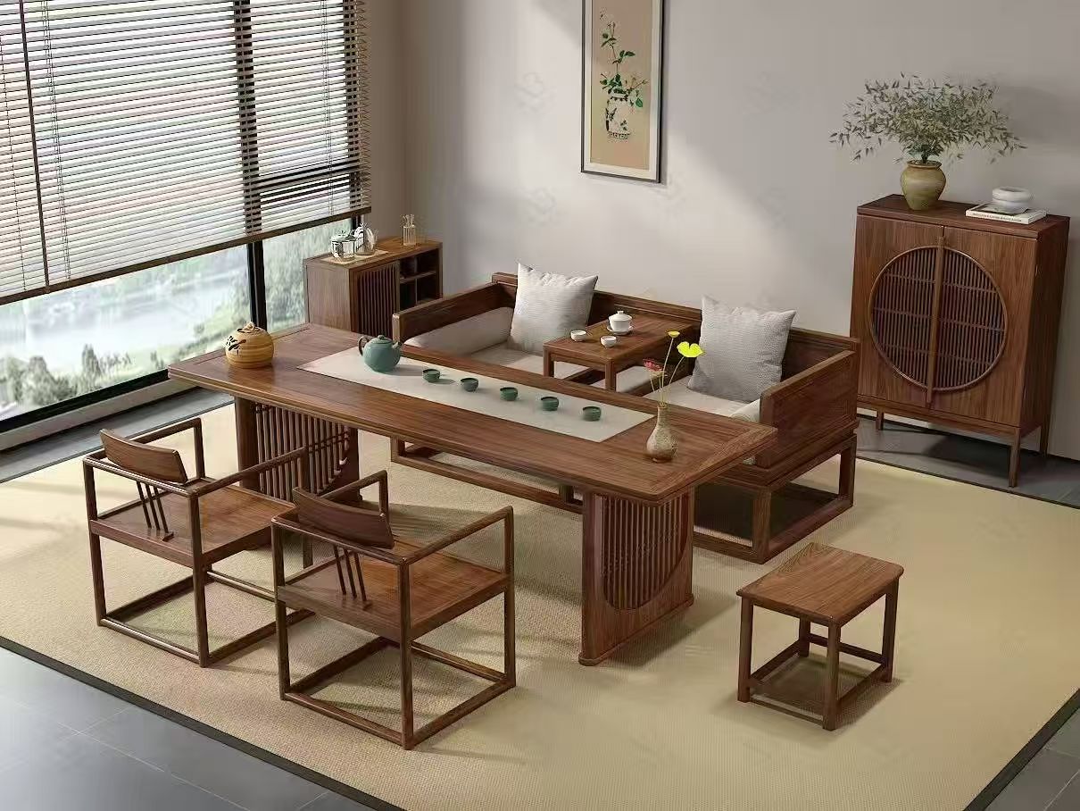 2026精选茶室用的宋式美学家具供应商：三柱红木的东方造物之道